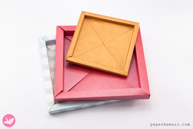 Origami Masu Box Lid Variations Paper Kawaii