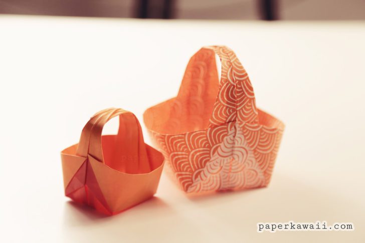 Origami Easter Basket Tutorial Paper Kawaii