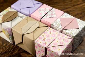 Origami Hinged Box Video Tutorial - Paper Kawaii