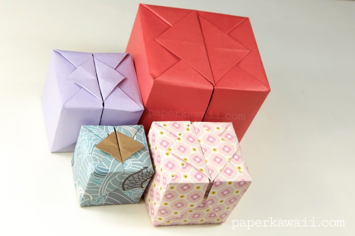 Origami Hinged Box Video Tutorial - Paper Kawaii