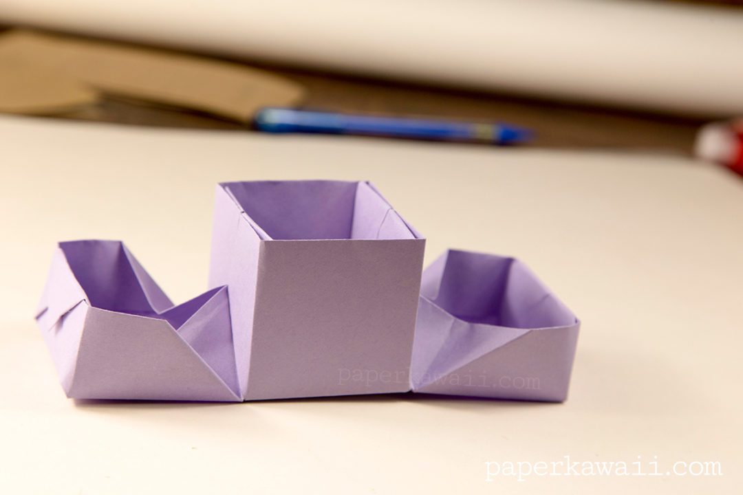 Origami Hinged Box Video Tutorial Paper Kawaii