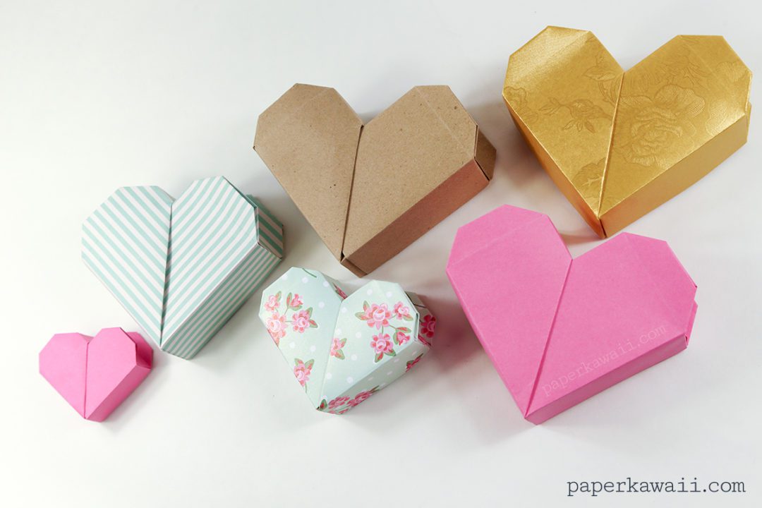 Origami Heart Box Video Instructions - Paper Kawaii