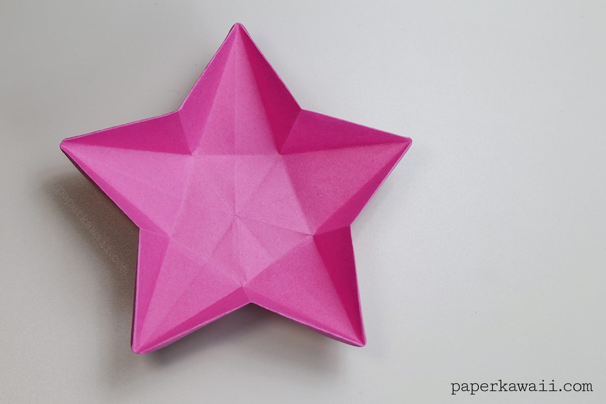 Origami Star Bowl Step By Step Instructions - Paper Kawaii