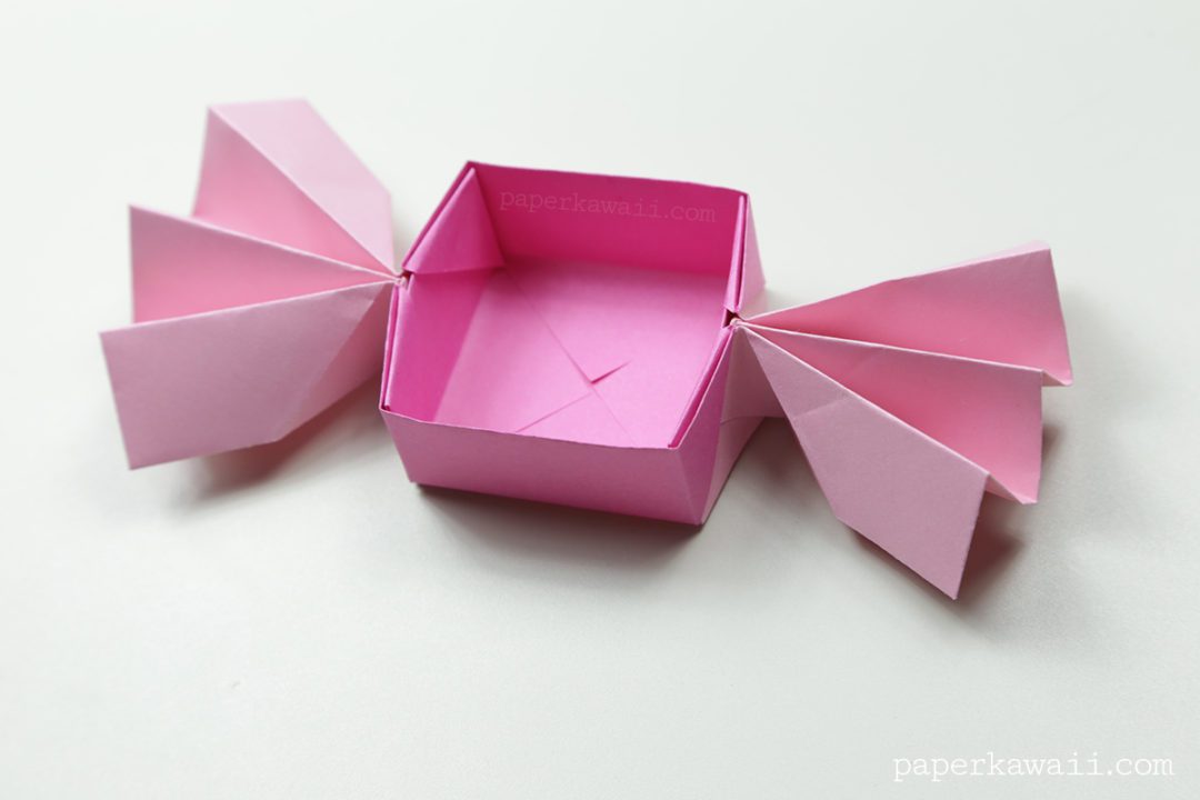 Sweet Origami Candy Box - Video Tutorial - Paper Kawaii