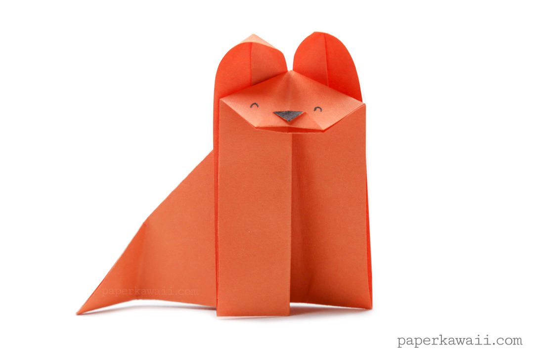 Easy Origami Fox - Video Tutorial - Paper Kawaii