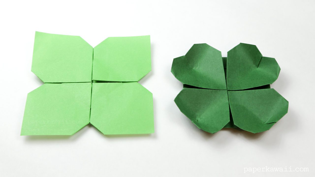 Origami Clover / Flower Instructions - Paper Kawaii