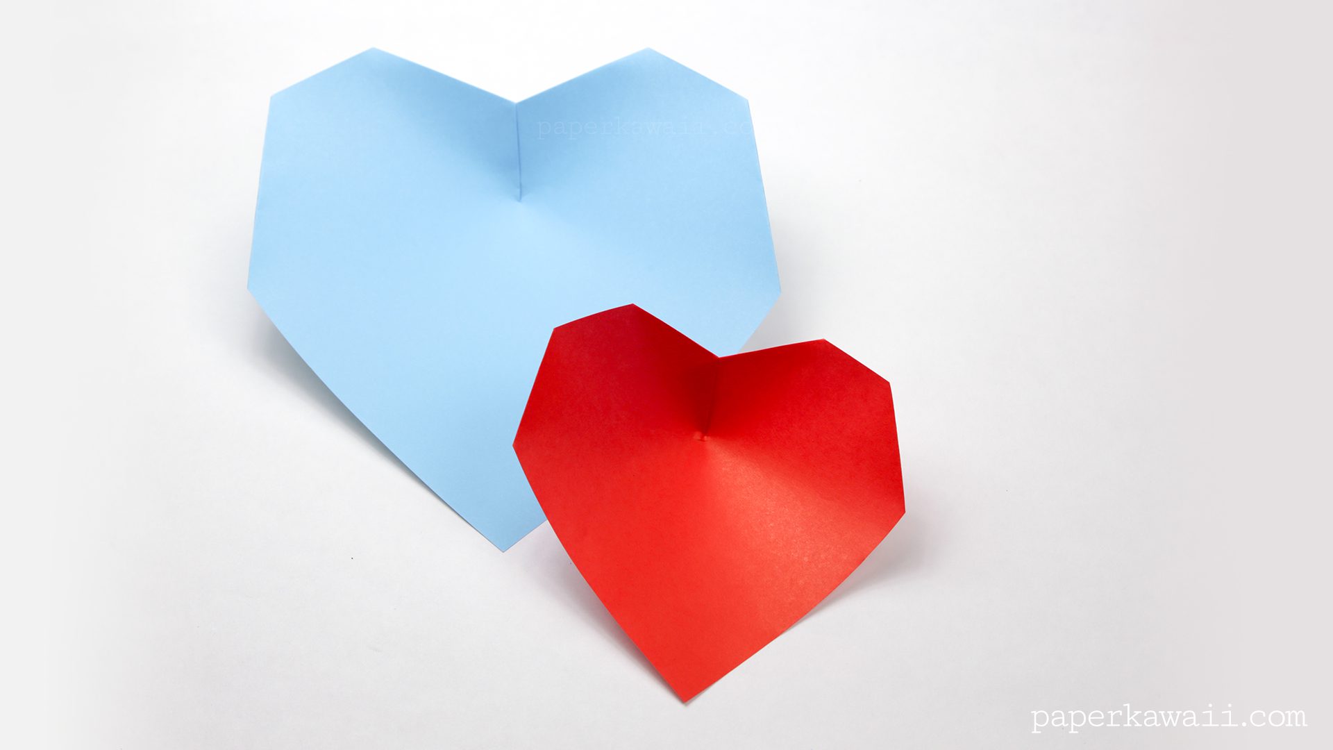 Super Easy Origami Heart Instructions - Paper Kawaii