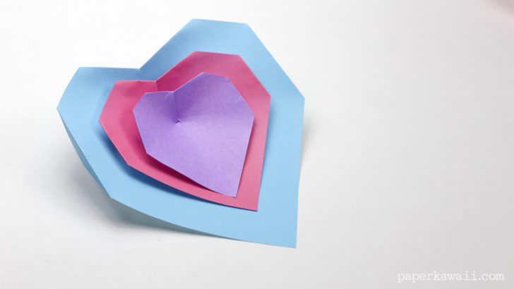 Super Easy Origami Heart Instructions - Paper Kawaii