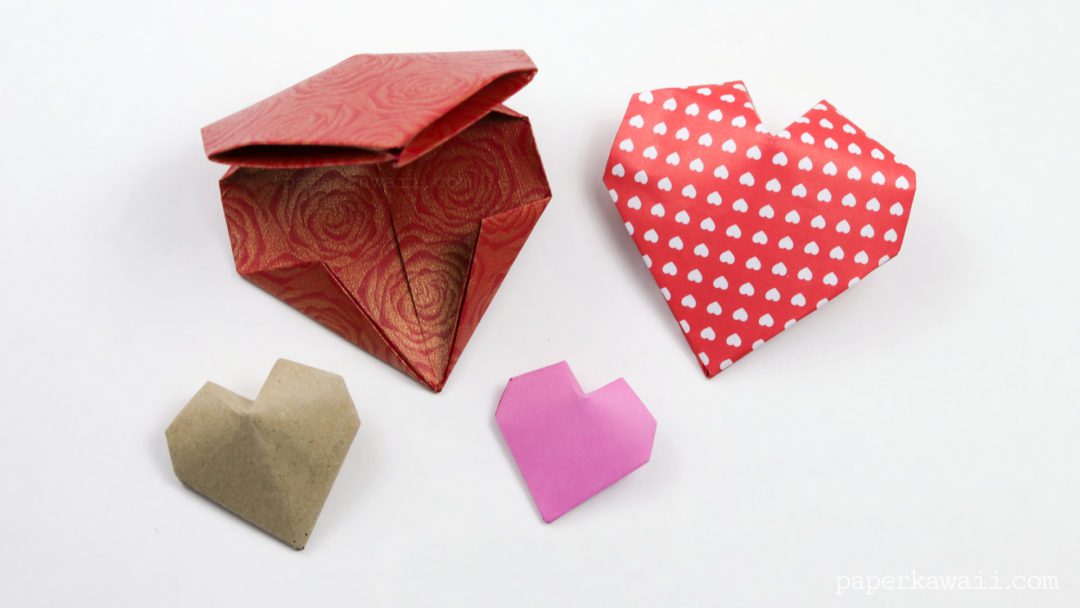 Origami 3D Puffy Heart Instructions - Paper Kawaii