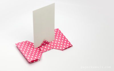 Origami Bow Card Holder Instructions - Paper Kawaii