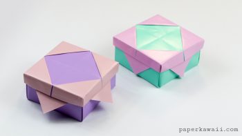 Pretty Origami Frame Lid Tutorial - Paper Kawaii