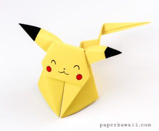 Origami Pikachu Tutorial - Cute Origami Pokemon - Paper Kawaii