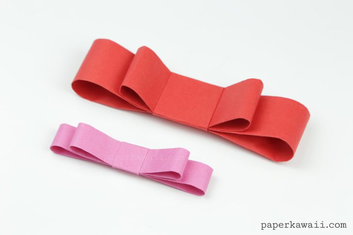 Origami Bow Tutorial - Paper Kawaii