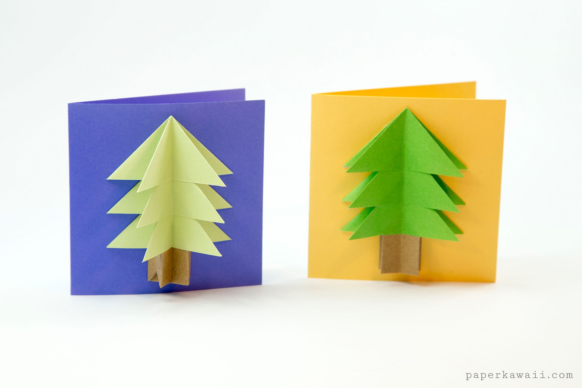 Easy Origami Christmas Tree Tutorial! - Paper Kawaii