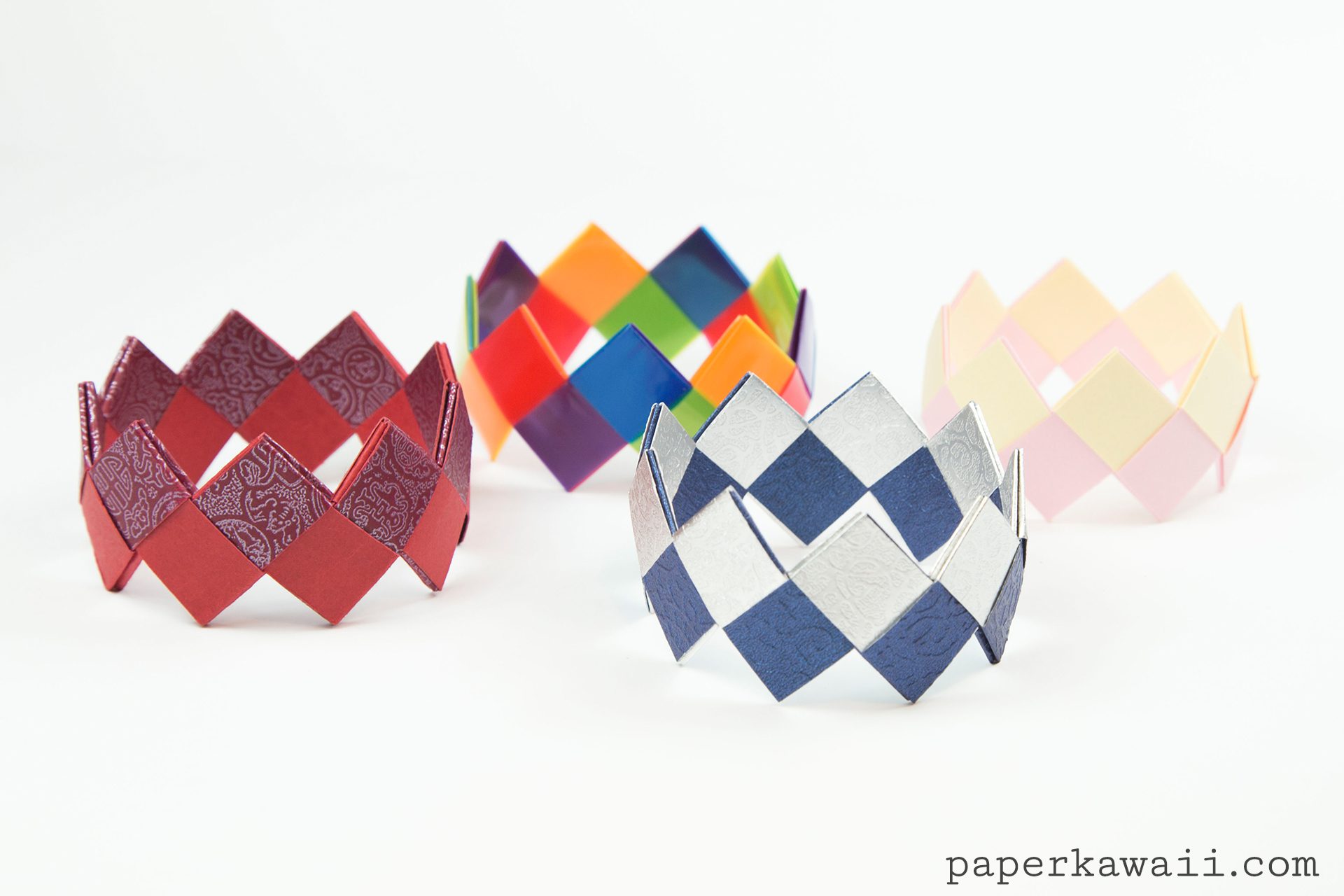 origami bracelet tutorial paper kawaii 02