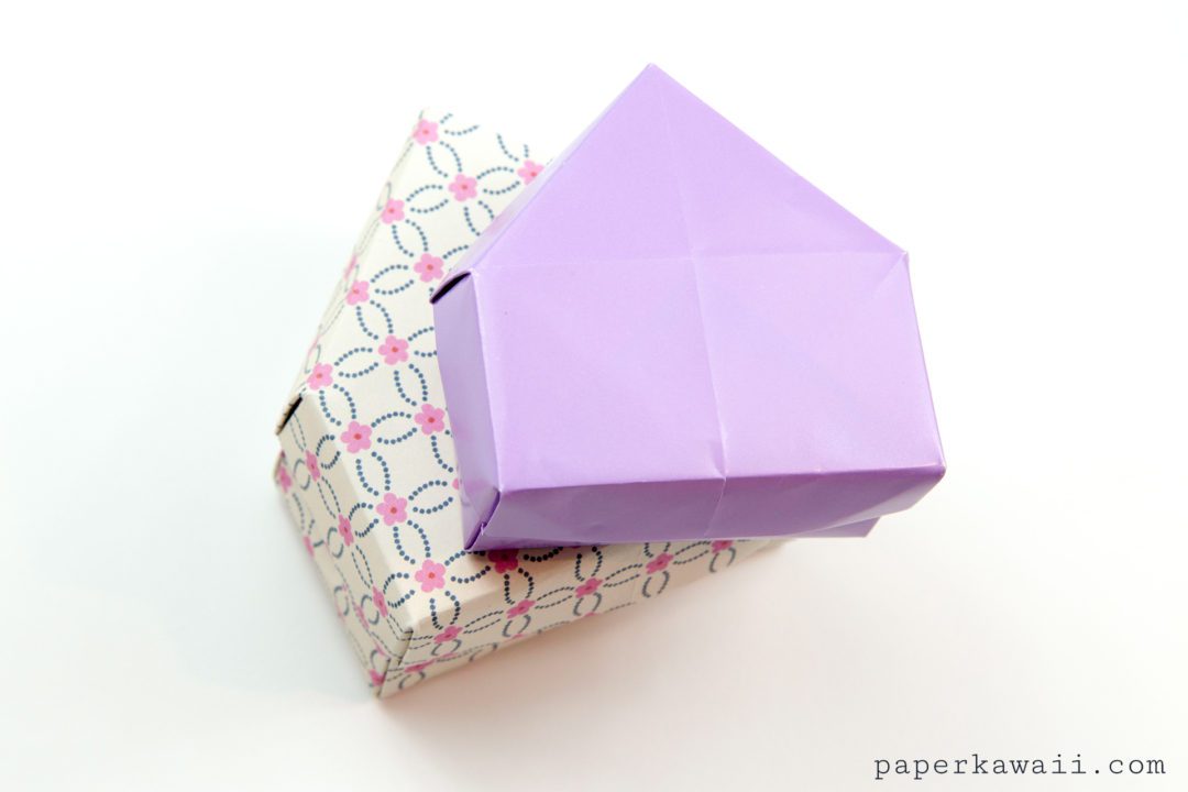 Origami House Box Tutorial - Cute Gift Box - Paper Kawaii