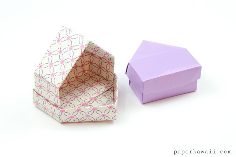 Origami House Box Tutorial - Cute Gift Box - Paper Kawaii