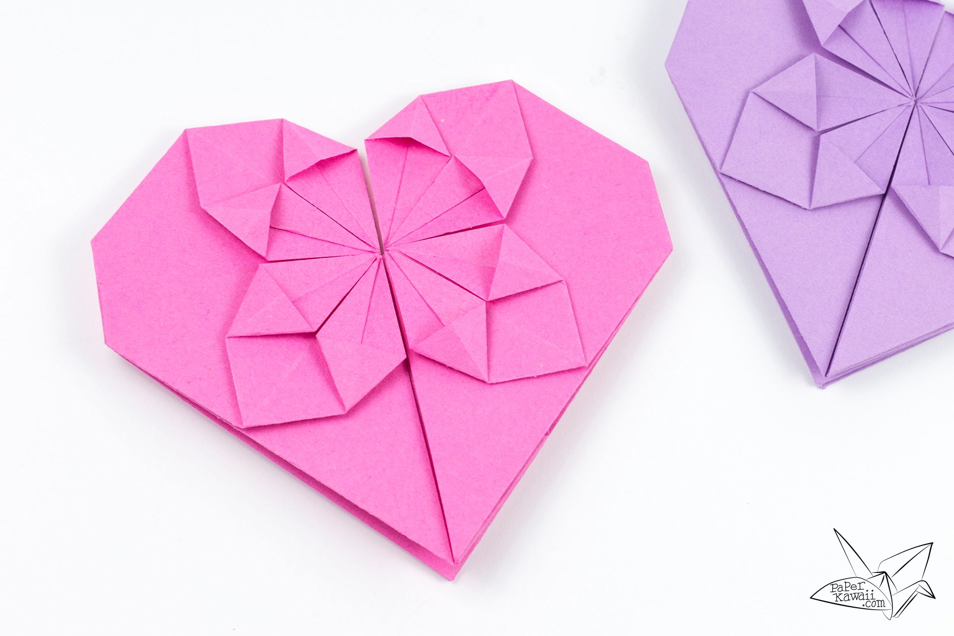 origami heart card