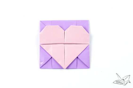 Origami Opening Heart Box / Envelope Tutorial - Francis Ow - Paper Kawaii