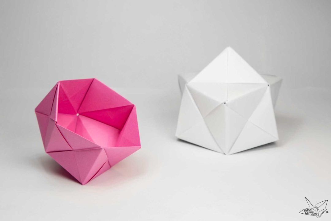 Modular Origami Sonobe Bowl Tutorial - Paper Kawaii