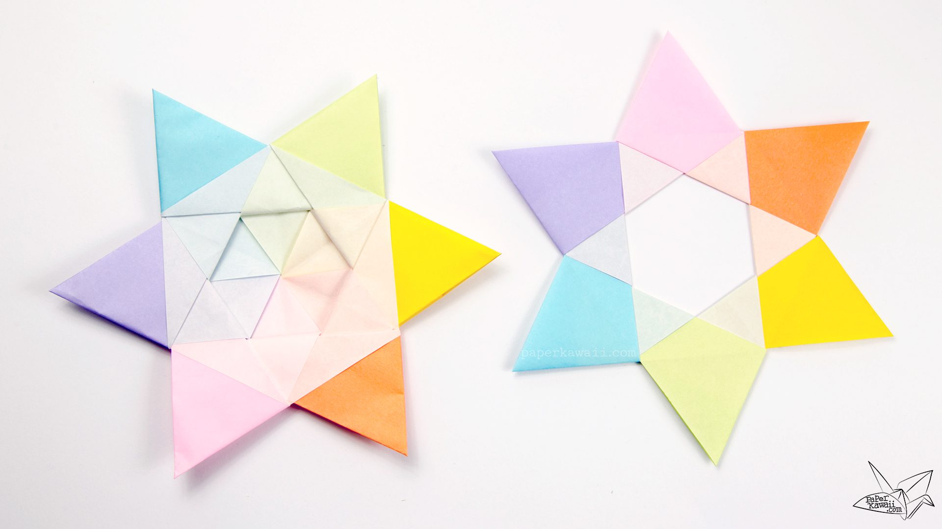 Modular Origami Stars by Maria Sinayskaya, four designs - Go Origami