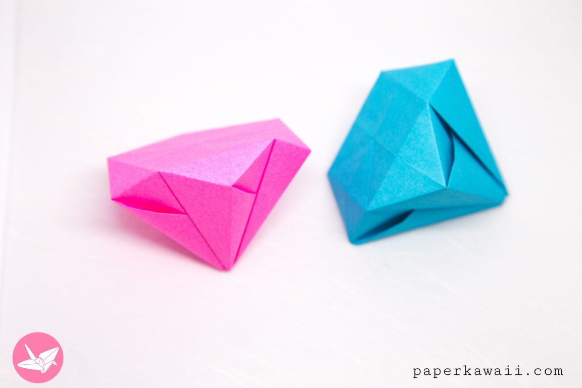 Round Origami Diamond Tutorial - Paper Kawaii