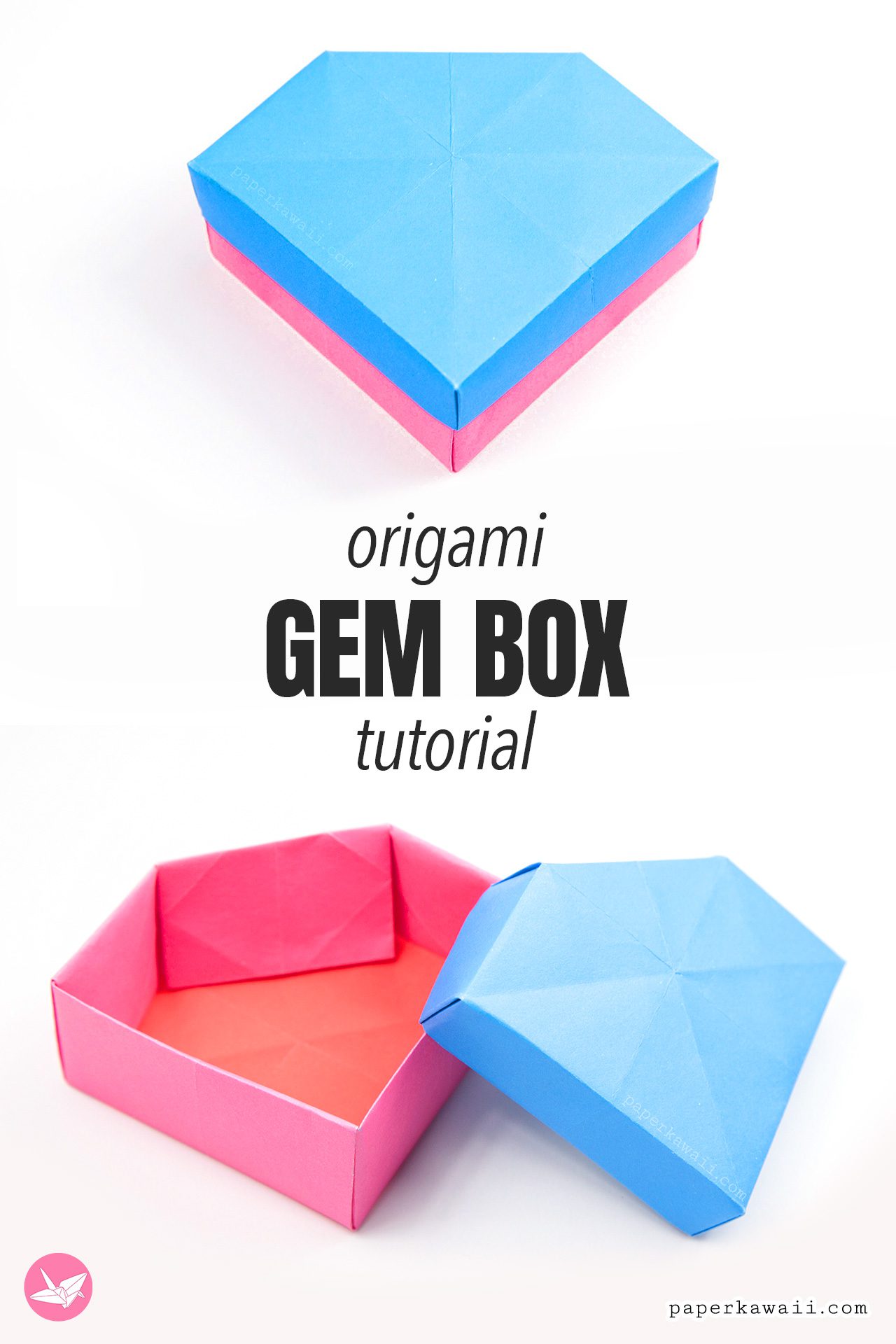 Easy Origami Masu Box Tutorial - Easiest Method - Paper Kawaii 