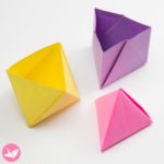 Cool Origami Pyramid Box, Pot & Decoration Tutorial - DIY