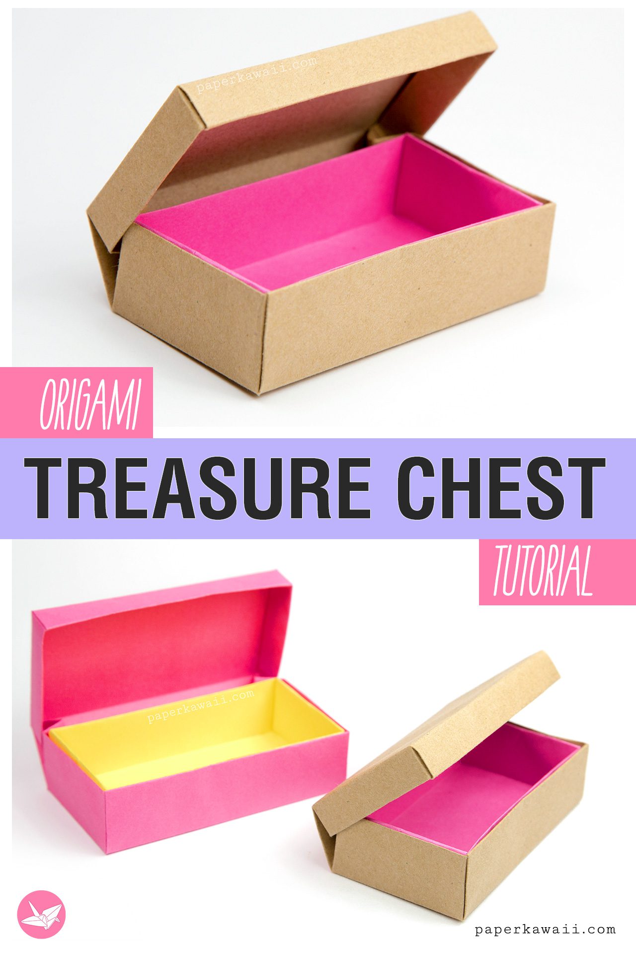 Treasure Chest Toy Box. Printable PDF Tutorial