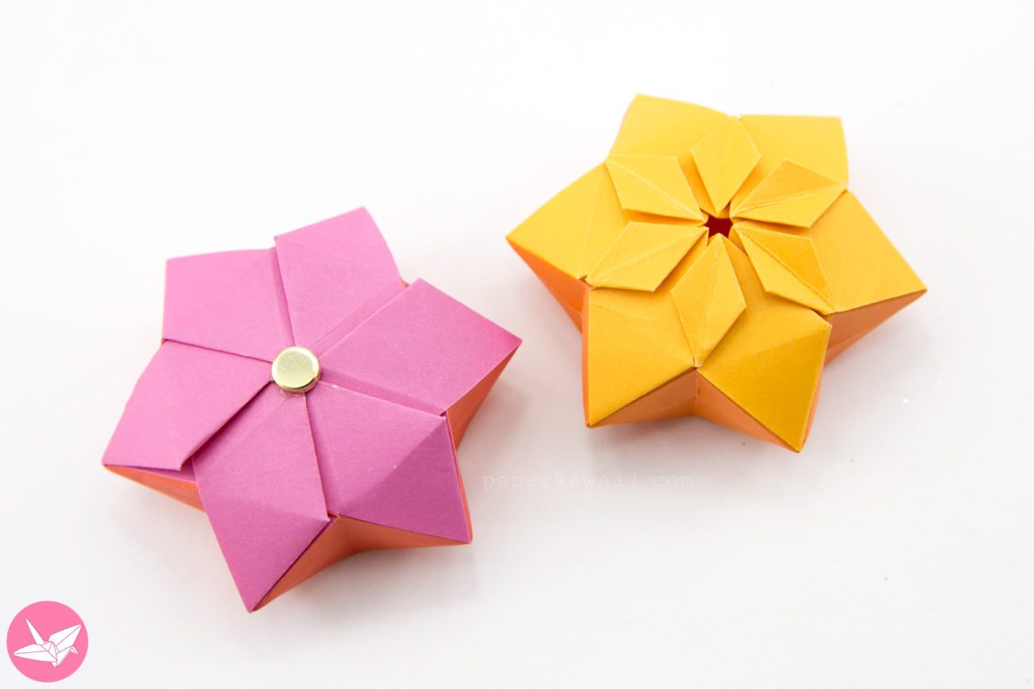 Origami Hexagonal Puffy Star Tutorial - Paper Kawaii