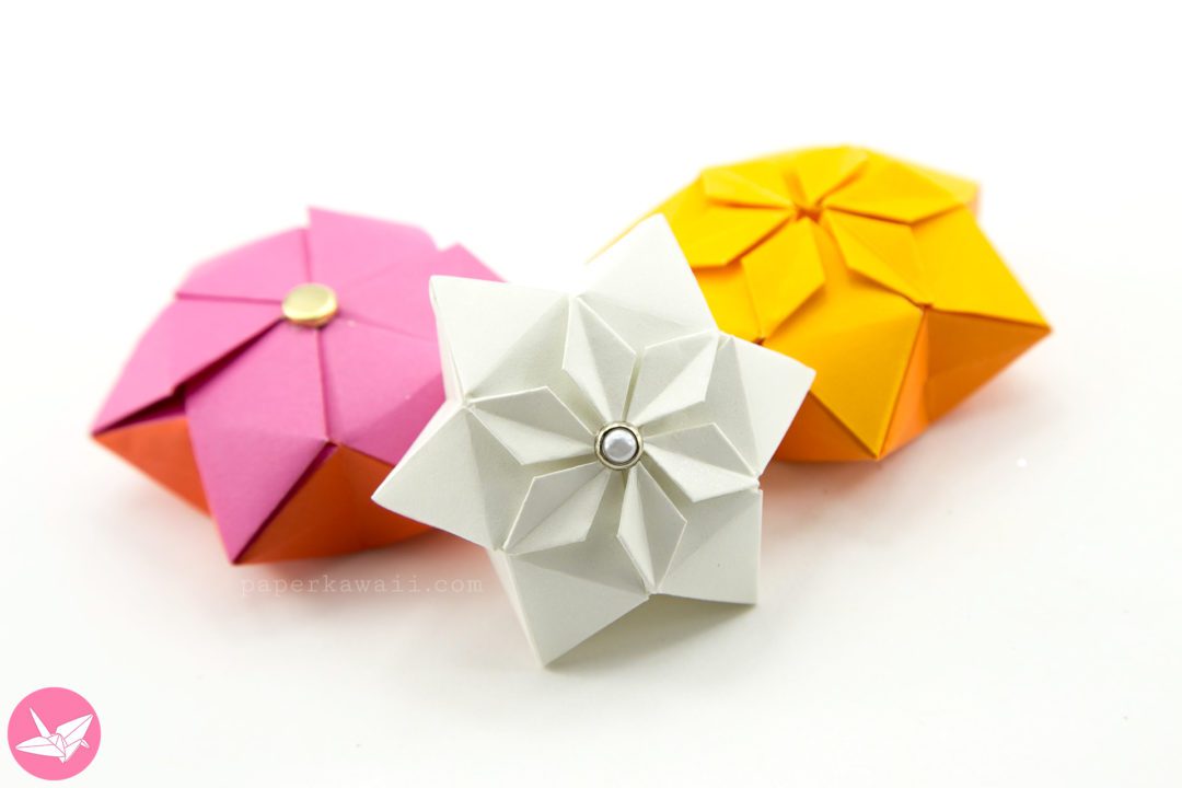 Origami Hexagonal Puffy Star Tutorial - Paper Kawaii