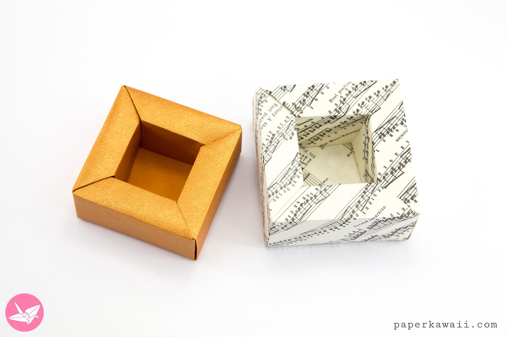 Easy Origami Masu Box Tutorial - Easiest Method - Paper Kawaii 