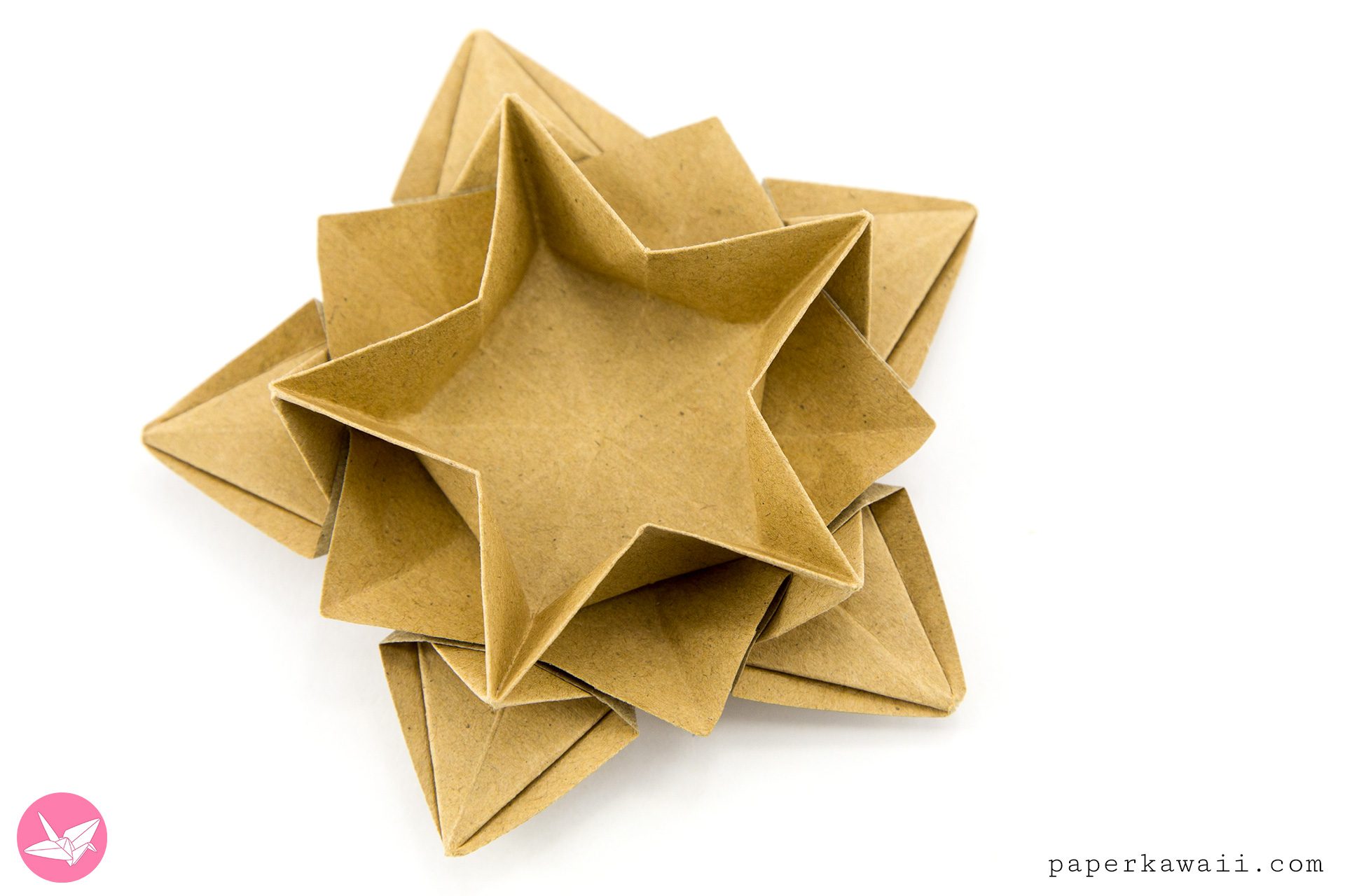 Origami Star Bowl Tutorial Masoud Hosseini Paper Kawaii