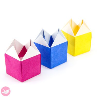 Fun Stackable Origami House Box Tutorial - Paper Kawaii