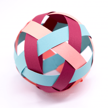 Easy Woven Paper Ball Decoration Tutorial - Paper Kawaii