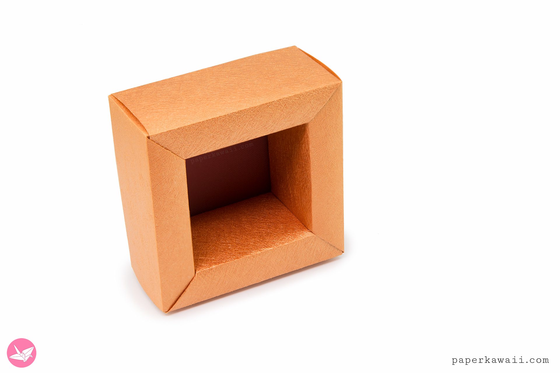 Origami Photo Frame Box Tutorial - Paper Storage - Paper Kawaii 
