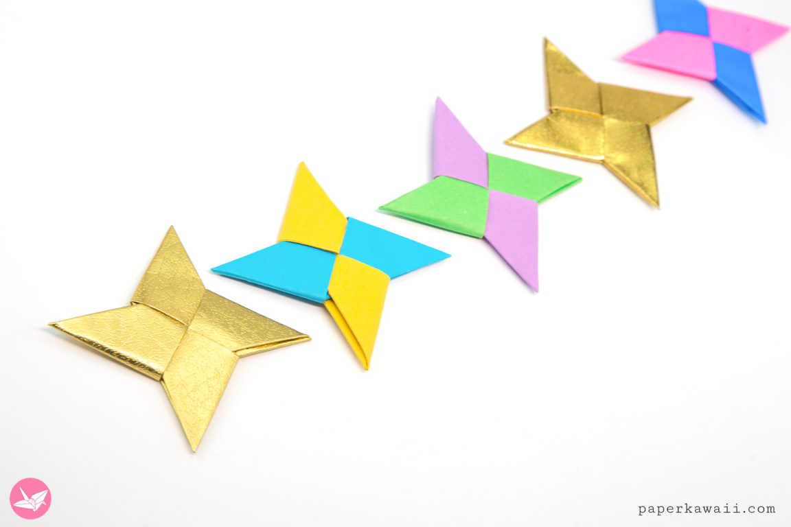 Easy Origami Ninja Star Tutorial - Paper Kawaii