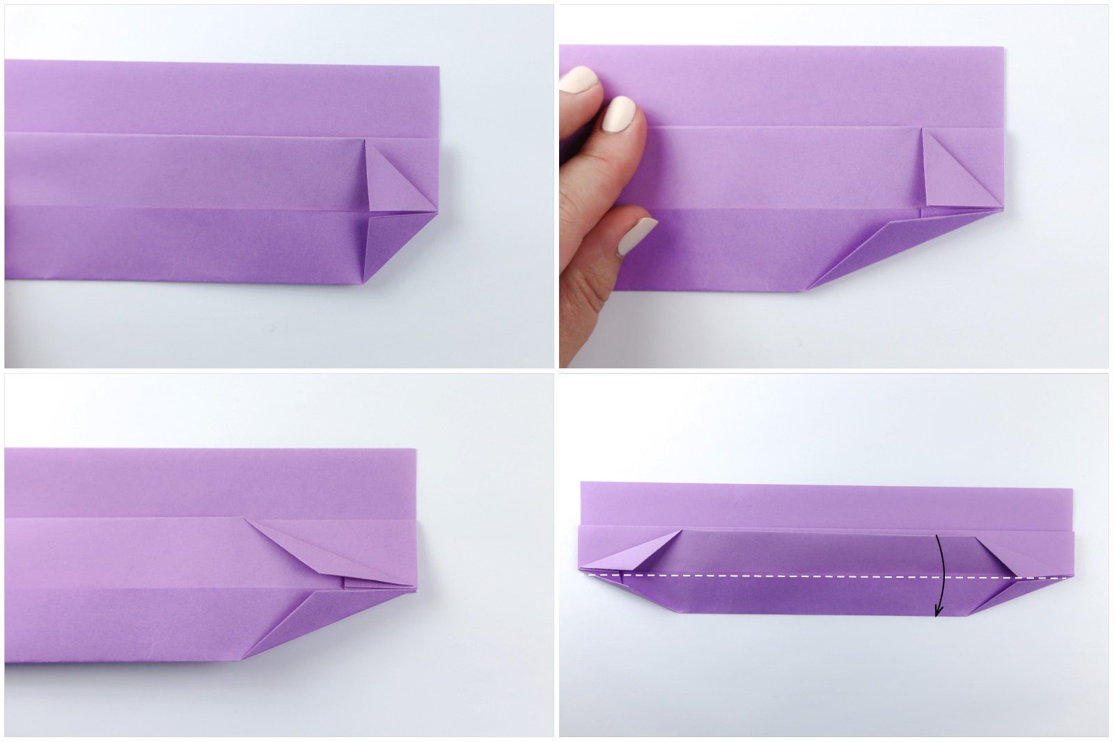 Origami Long Boat Dish Step By Step Instructions - Paper Kawaii