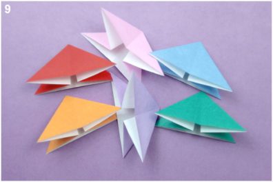 Origami Spinning Top Toy Step By Step Instructions - Paper Kawaii