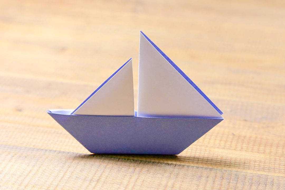 Origami Boat With 2 Sails Step By Step Instructions - Paper Kawaii