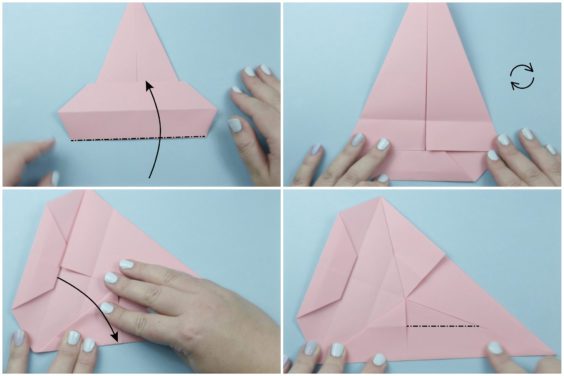 Origami Cake Slice Box Step By Step Instructions - Paper Kawaii