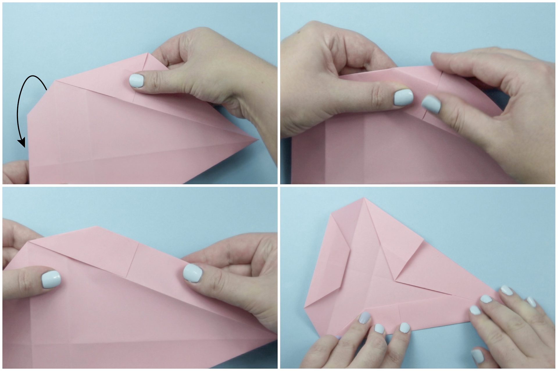 Origami Cake Slice Box Step By Step Instructions - Paper Kawaii