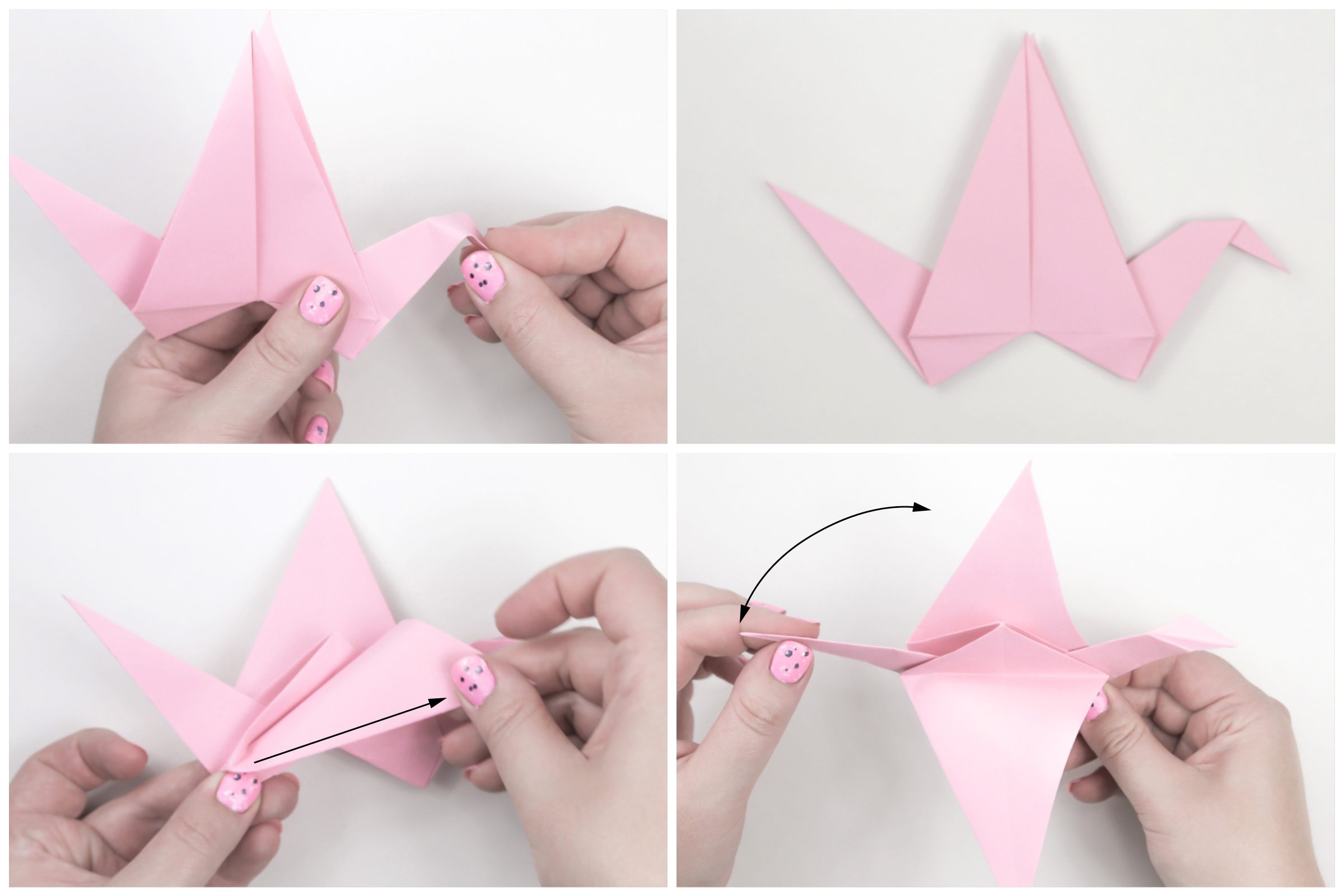 Origami Flapping Bird Step By Step Instructions Paper Kawaii 9120