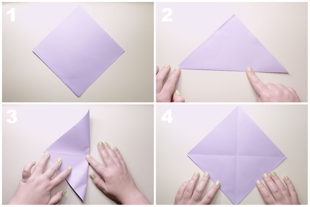 Origami Lily Flower Photo Tutorial Step By Step Instructions - Paper Kawaii