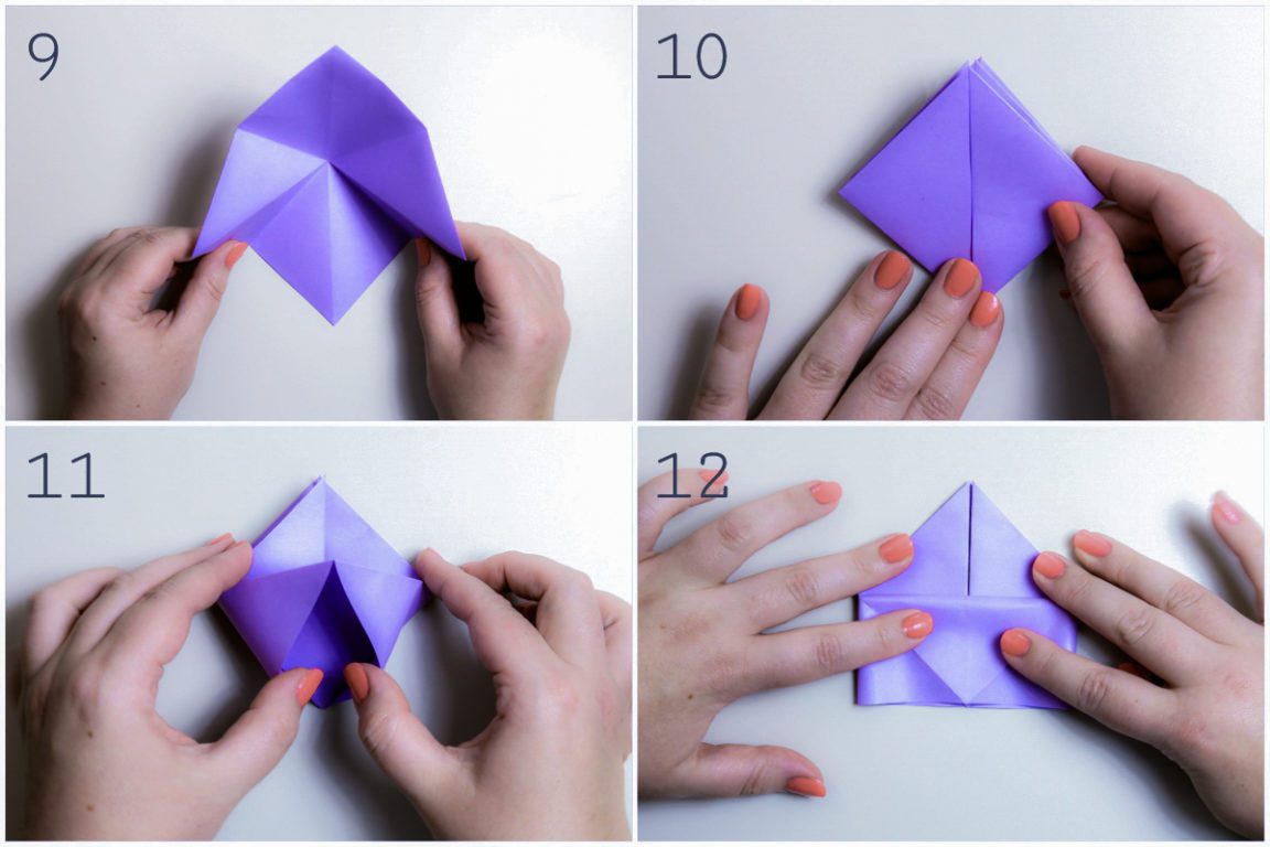 Origami Sanbo Box Step By Step Instructions - Paper Kawaii