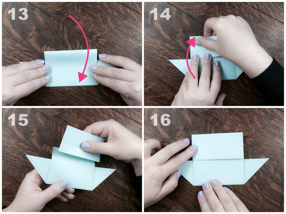 Origami Ship / Boat Step By Step Instructions - Paper Kawaii