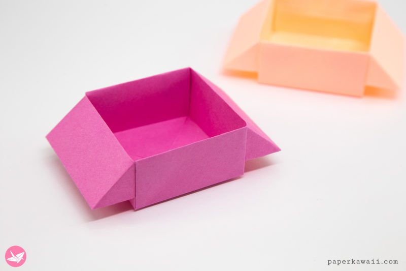 Origami Stackable Boxes Tutorial - Box With Handles