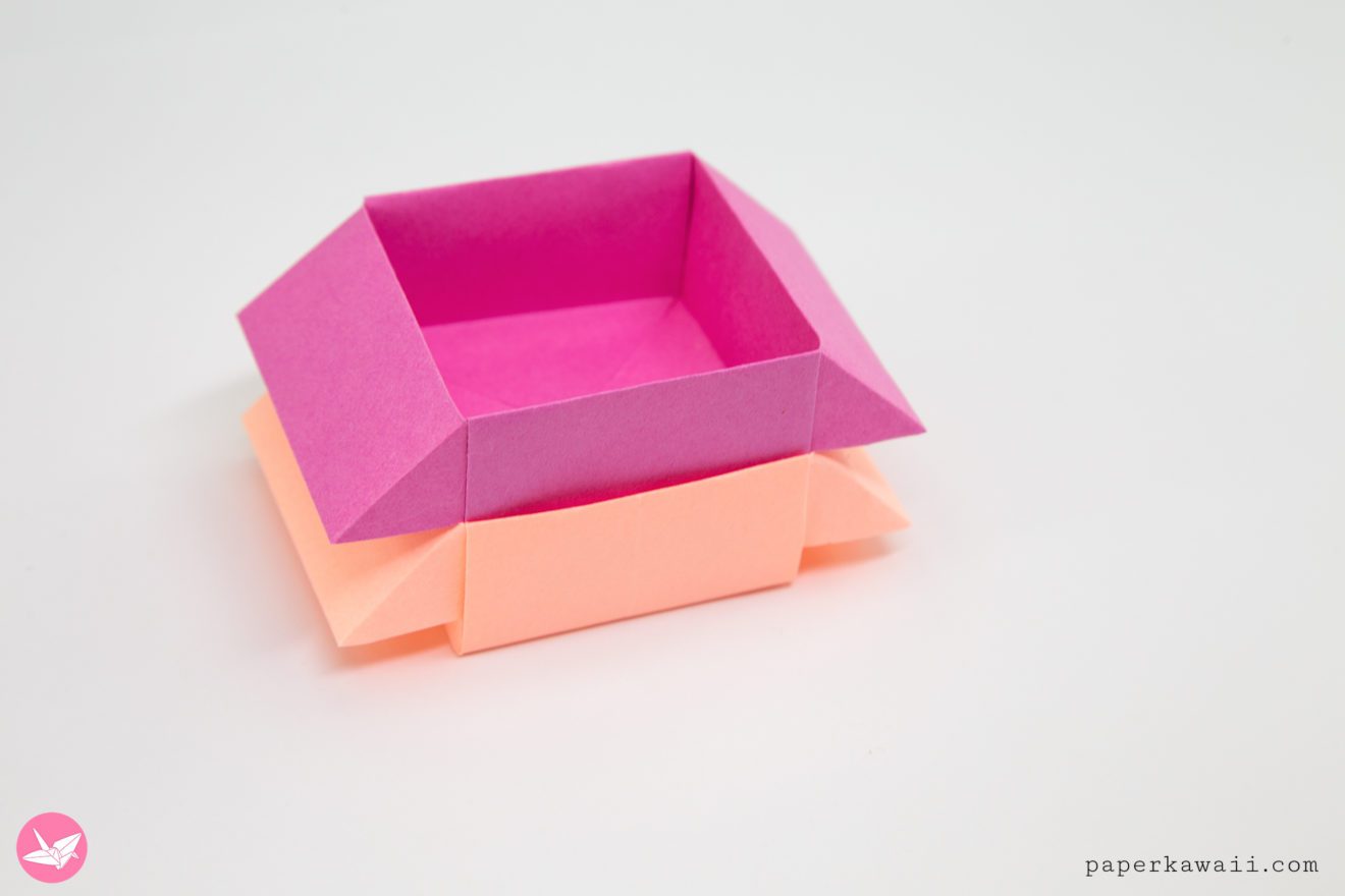 Origami Stackable Boxes Tutorial - Box With Handles