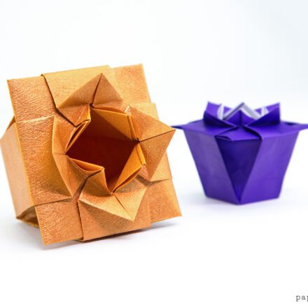 Simple and easy Origami gift bag for small present (Traditional) 