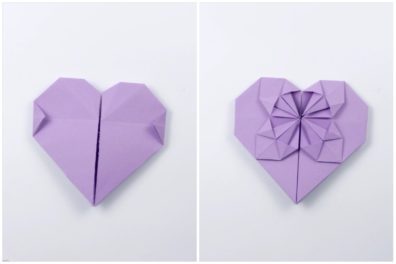 Origami Money Heart Photo Tutorial Step By Step Instructions - Paper Kawaii